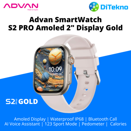 ADVAN Smartwatch S2 PRO Amoled Display Bluetooth Call Sport Mode ...